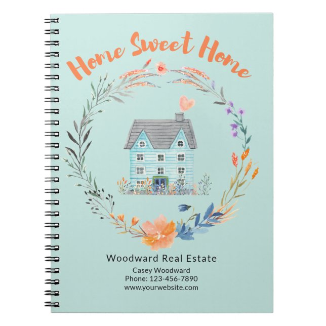 Cuaderno Gracias a Realtor Home Sweet Home Trendy Budget (Frente)