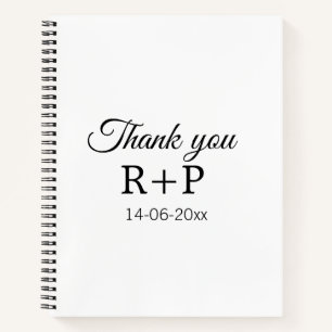 Cuaderno Gracias agregar la letra inicial del nombre de la