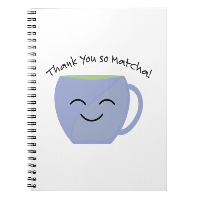 Cuaderno Gracias Así Que Matcha (Frente)