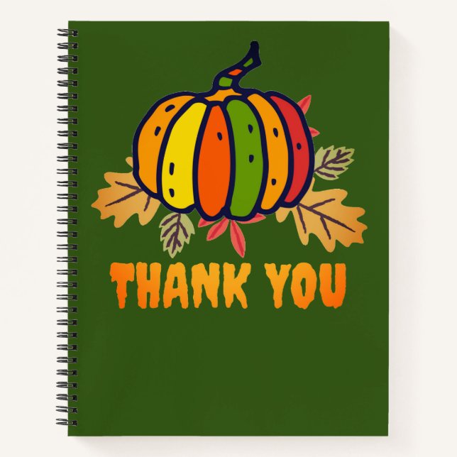 Cuaderno gracias calabaza (Anverso)