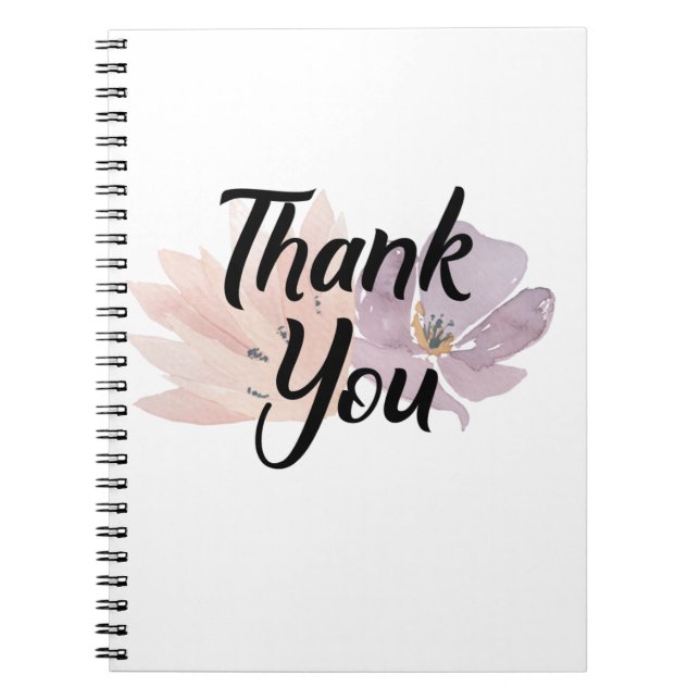 Cuaderno Gracias Favor Floral (Frente)
