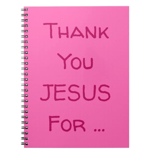 Cuaderno Gracias JESÚS Por... Cita inspiradora (Frente)