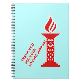 Cuaderno Gracias, mamá y papá, por tu amoroso apoyo