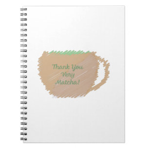 Cuaderno Gracias Muy Matcha