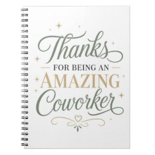 Cuaderno Gracias por ser un compañero de trabajo increíble