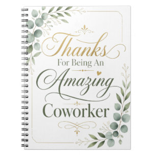 Cuaderno Gracias por ser un compañero de trabajo increíble