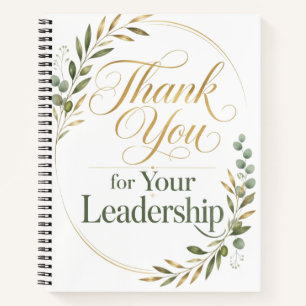 Cuaderno Gracias por su regalo de liderazgo