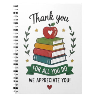 Cuaderno Gracias por Todo lo que Hace Apreciación a los Mae