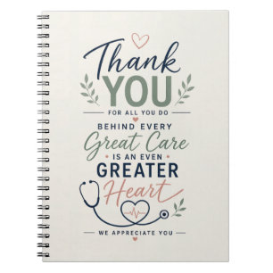 Cuaderno Gracias por Todo lo que Hacen Agradecimiento a la 