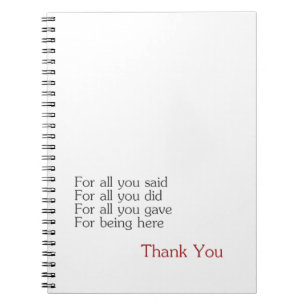 Cuaderno Gracias por todos