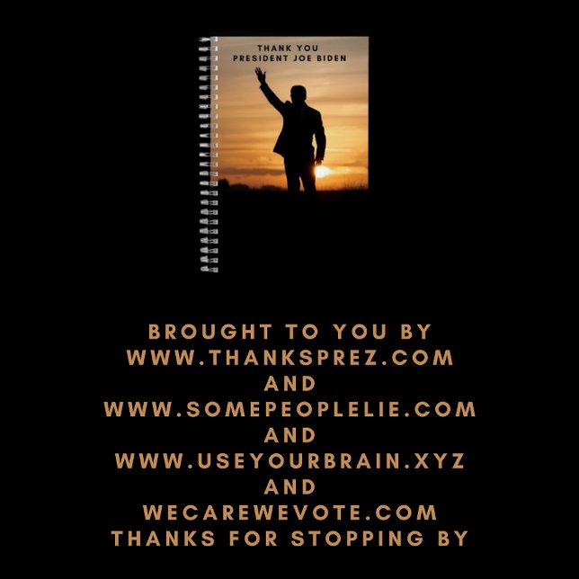 Cuaderno Gracias Presidente Joe Biden (Subido por el creador)