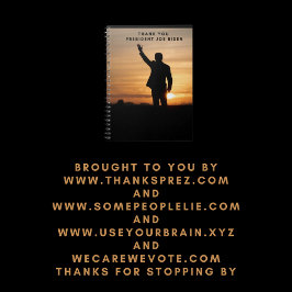 Cuaderno Gracias Presidente Joe Biden