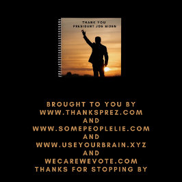 Cuaderno Gracias Presidente Joe Biden