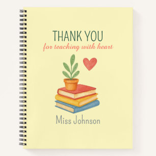 Cuaderno Gracias Profesor - Sincera gratitud