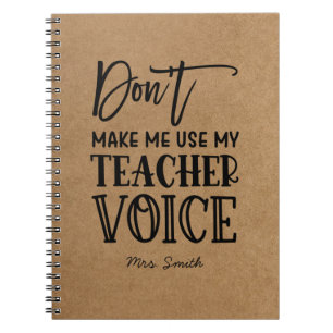 Cuaderno Graciosa Apreciación del profesor Cita Faux Kraft