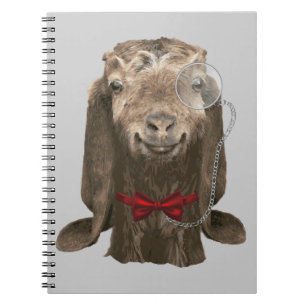 Cuaderno Graciosa Cabra Nubia Con Monocle