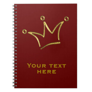 Cuaderno Graciosa Corona Dorada - real de lujo 1