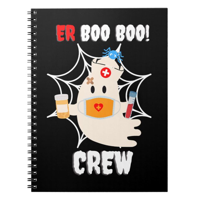 Cuaderno Graciosa enfermera de la tripulación de ER Boo Boo (Frente)
