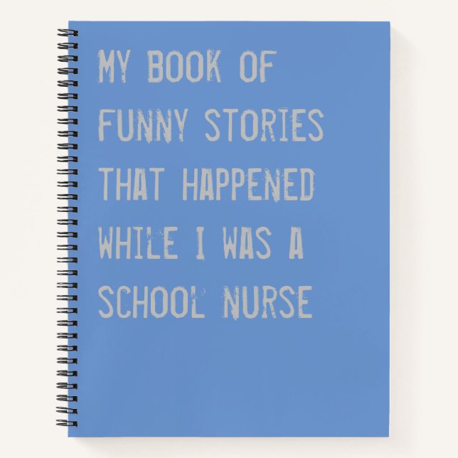 Cuaderno Graciosa Nurse Escolar Historias Azul (Anverso)