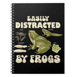 Cuaderno Graciosa Rana Lover Distrada Fácilmente Por Ranas