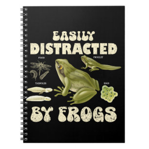 Cuaderno Graciosa Rana Lover Distrada Fácilmente Por Ranas