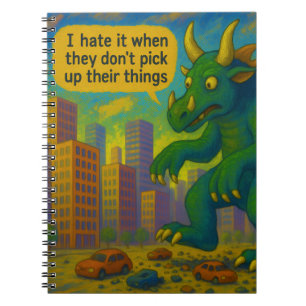 Cuaderno Gracioso arte monstruo de Kaiju pisando cosas Fant