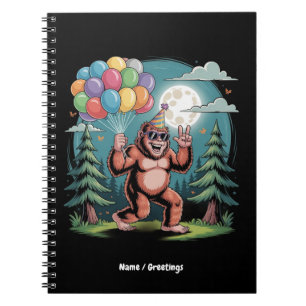 Cuaderno Gracioso Bash Balloons de la fiesta de cumpleaños 