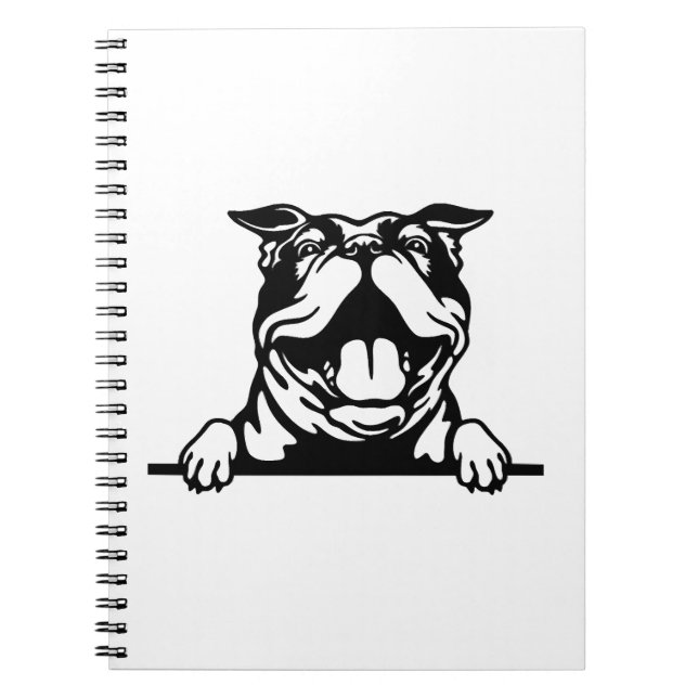 Cuaderno Gracioso Bulldog feliz (Frente)