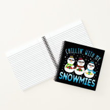 Gracioso Chillin' Con Mis Navidades Snowmies