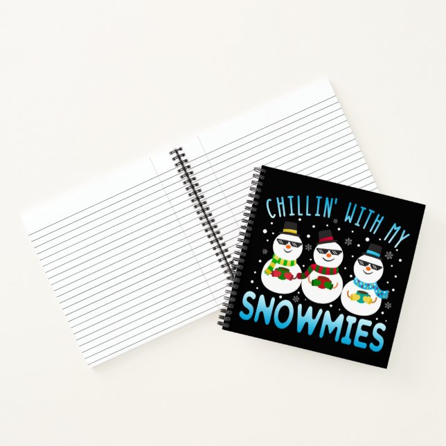 Cuaderno Gracioso Chillin' Con Mis Navidades Snowmies (Interior)