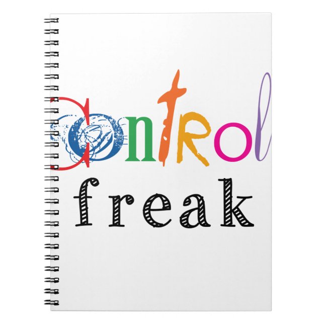 Cuaderno Gracioso control Freak Gifts (Frente)