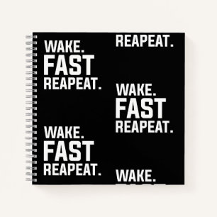 Cuaderno Gracioso despertar Rápido Repita Gráfico Sarcástic
