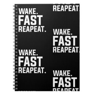 Cuaderno Gracioso despertar Rápido Repita Gráfico Sarcástic