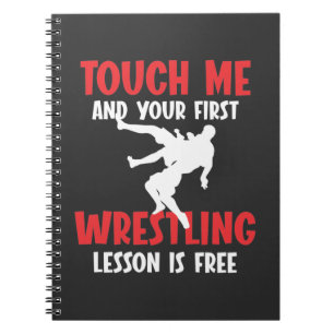 Cuaderno Gracioso entrenador de lucha libre Lección Wrestl
