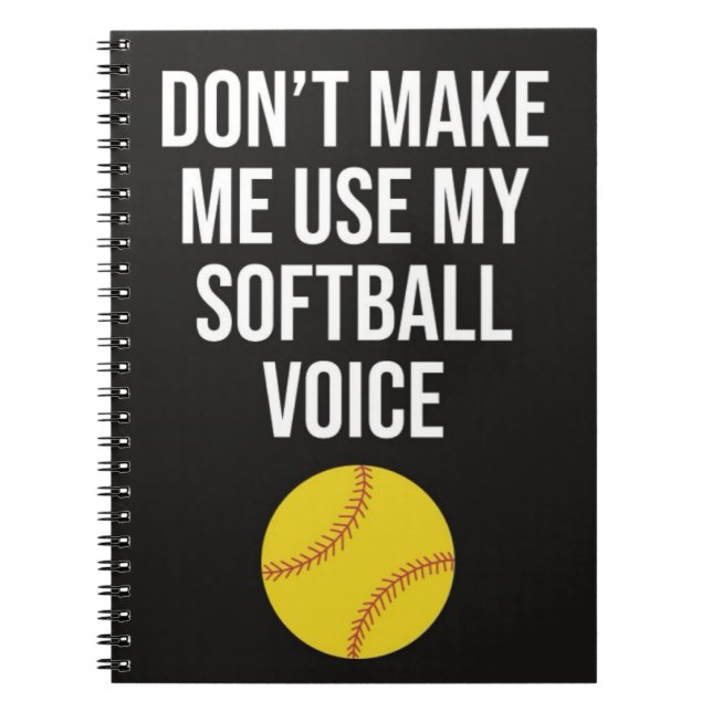 Cuaderno Gracioso entrenador de Softball Gifts equipo Graci (Frente)