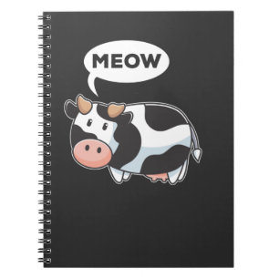Cuaderno Gracioso error en el sonido de un animal: vaca y a