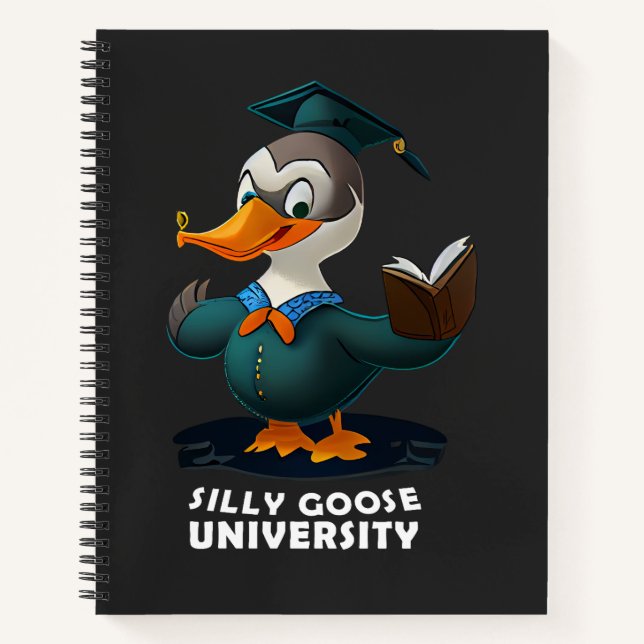Cuaderno Gracioso estudiante universitario de Goose (Anverso)