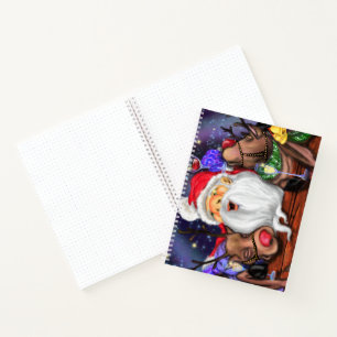Cuaderno Gracioso Fiesta de Santa y Navidades de renos - Sa