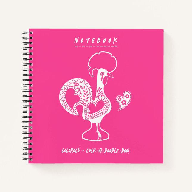 Cuaderno Gracioso gallo portugués moderno (Anverso)