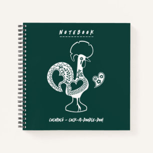 Cuaderno Gracioso gallo portugués moderno