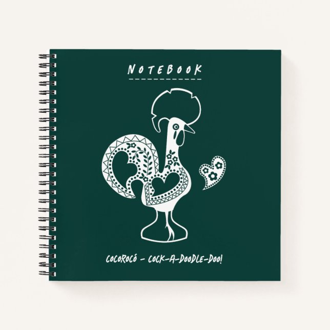 Cuaderno Gracioso gallo portugués moderno (Anverso)