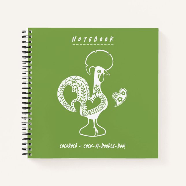 Cuaderno Gracioso gallo portugués moderno (Anverso)