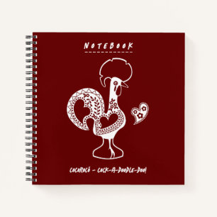 Cuaderno Gracioso gallo portugués moderno