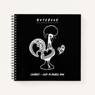Cuaderno Gracioso gallo portugués moderno