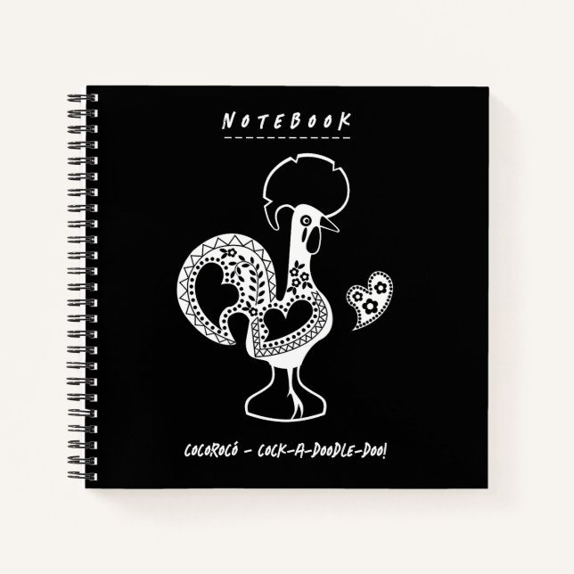 Cuaderno Gracioso gallo portugués moderno (Anverso)