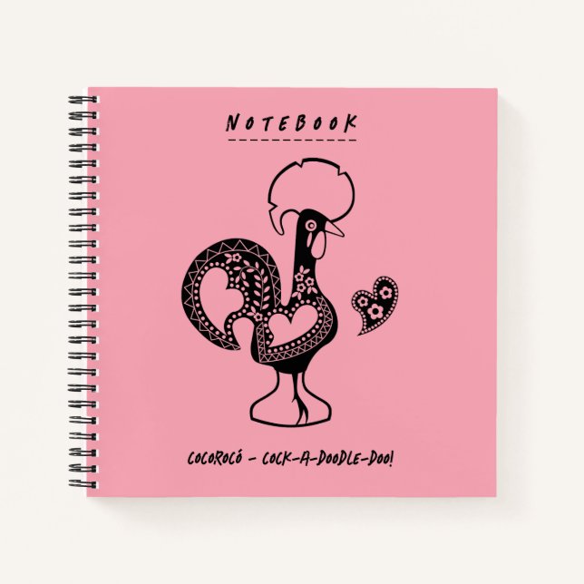 Cuaderno Gracioso gallo portugués moderno (Anverso)