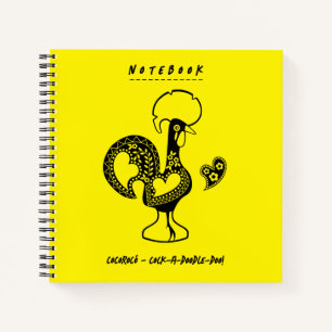 Cuaderno Gracioso gallo portugués moderno
