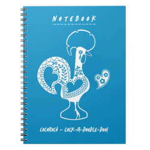 Cuaderno Gracioso gallo portugués moderno