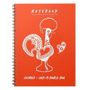 Cuaderno Gracioso gallo portugués moderno