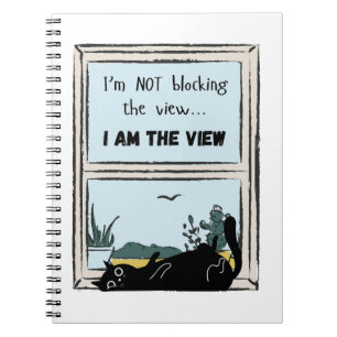 Cuaderno Gracioso gato negro, soy la vista